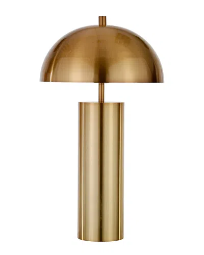 Abraham + Ivy York Brass Finish Table Lamp In Gold
