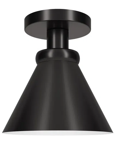 Abraham + Ivy Zeno Semi Flush Mount Lamp In Black