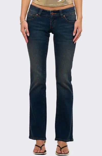 Abrand 00 Kick Low Rise Flare Jeans In Blue