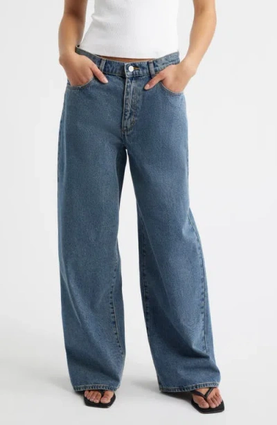 Abrand '95 Alison Super Baggy Wide Leg Jeans In Blue