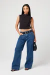 Abrand 95 Mid Baggy Petite Bella In Mid Blue