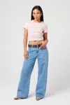 Abrand 95 Mid Baggy Petite Gigi In Mid Blue