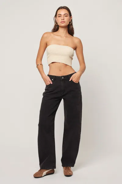 Abrand 95 Mid Barrel Jean Sophie In Black