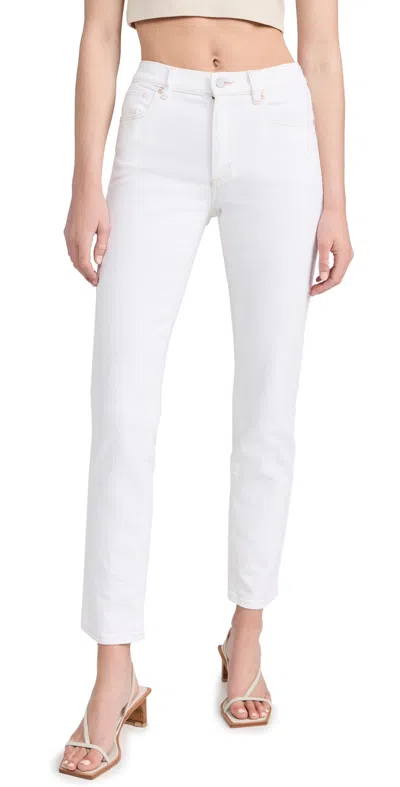 Abrand 95 Stovepipe Bianco Jeans White