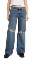 Abrand 99 Baggy Devyn Rip Jeans Tint Mid Blue In Tint Mid Blue