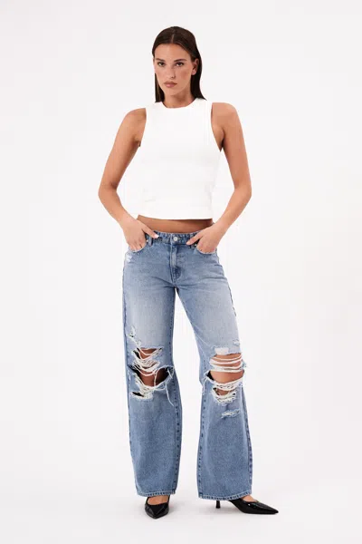 Abrand 99 Low Baggy - Lolita Rip In Blue