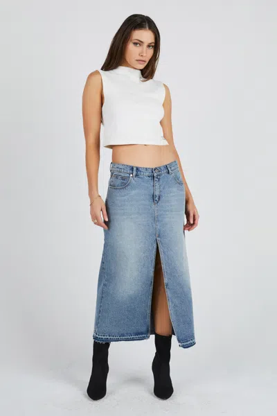 Abrand 99 Low Maxi Skirt Lula In Blue