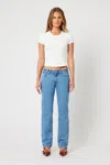 Abrand 99 Low Straight Katie Organic In Mid Blue