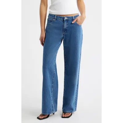 Abrand '99 Molly Low Rise Baggy Wide Leg Jeans In Blue