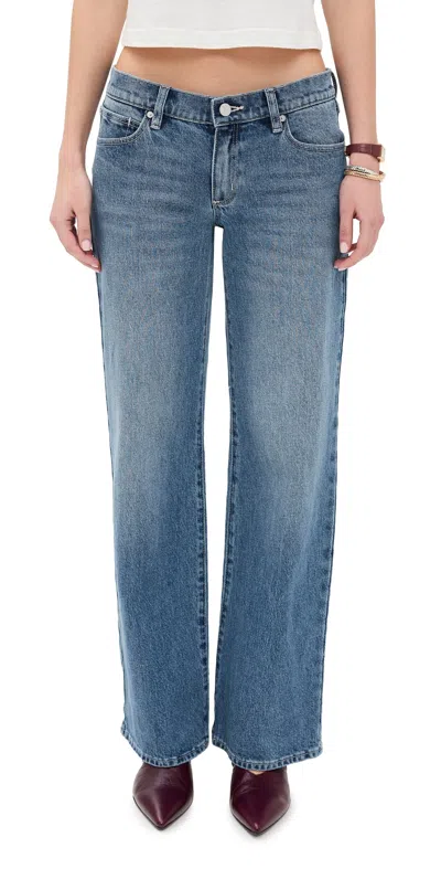 Abrand 99 Wide Kim Jeans Mid Blue