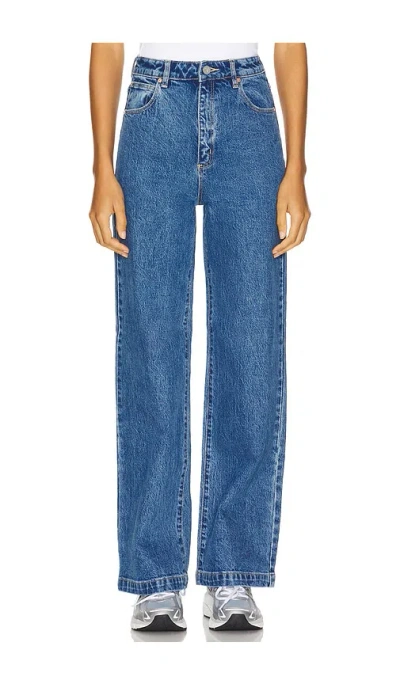 Abrand 94 High Slim Petite Harlow In Mid Blue