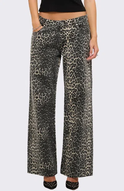 Abrand A99 Low Rise Baggy Straight Leg Jeans In Multi