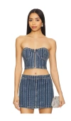 Abrand Academia Bustier In Blue