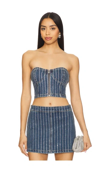 Abrand Academia Bustier In Blue