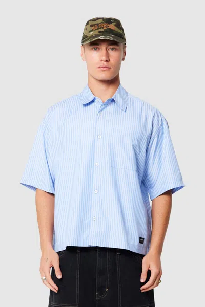 Abrand Bobby Shirt Stripe In Blue