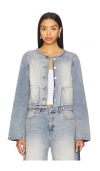 Abrand Caitlin Denim Jacket In Blue