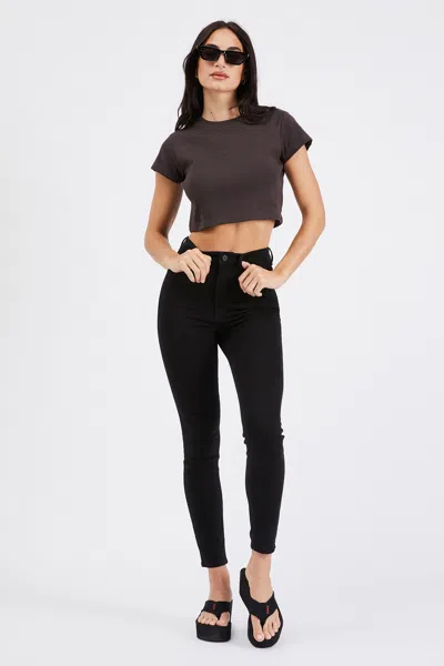 Abrand High Skinny  Ankle Basher Black Magic