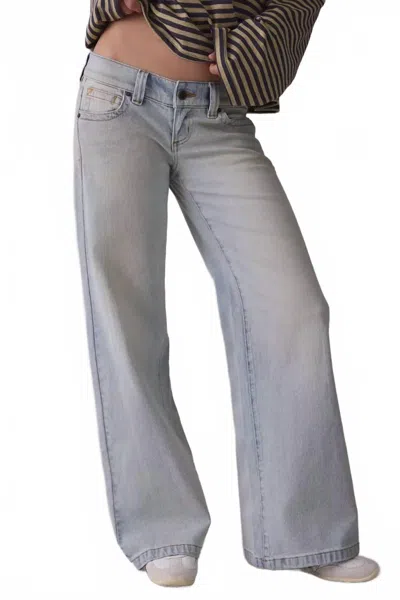 Abrand Jeans 00 Low-rise Wide Leg Jeans In Janet Tint In Blue