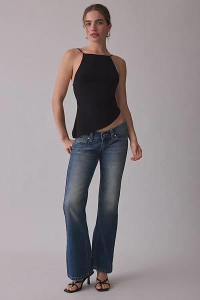 Abrand Jeans 00 Mason Super Low-rise Kick Flare Jeans In Mason, Women's At Urban Outfitters In Blue