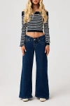 Abrand Jeans 00 Super Low & Wide Petite Jean In Tara, Women's At Urban Outfitters In Blue