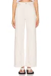 Abrand Jeans 94 High & Wide Leg Denim Jeans In Milk In White