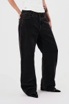 Abrand Jeans 95 Baggy Petite Jean In Heidi, Women's At Urban Outfitters In Black