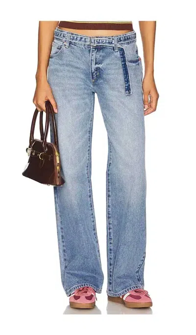 Abrand Jeans 99 Baggy Belt Jeans In Liv In Blue