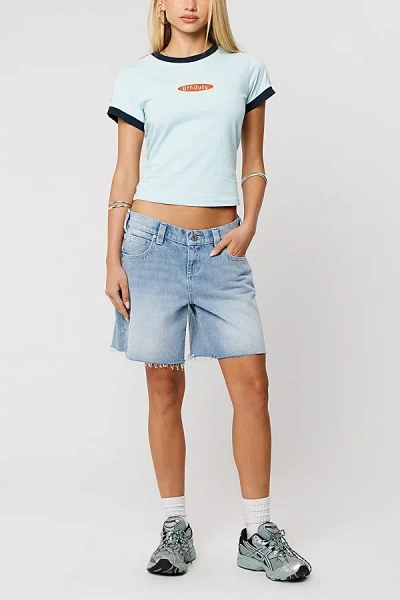 Abrand Jeans 99 Boyfriend Short In Jordan Worn, Women's At Urban Outfitters In Blue