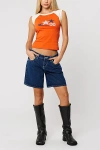 Abrand Jeans 99 Boyfriend Short In Remi, Women's At Urban Outfitters In Orange