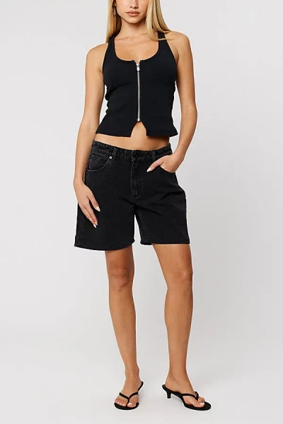 Abrand Jeans 99 Boyfriend Short In Shanae, Women's At Urban Outfitters In Black