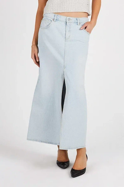 Abrand Jeans 99 Denim Low Maxi Skirt In Sura, Women's At Urban Outfitters