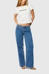 Abrand Jeans 99 Low & Wide Petite Jean In Chantell Organic, Women's At Urban Outfitters In Blue