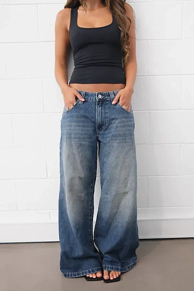 Abrand Jeans 99 Low Mega Baggy Jean In Sky, Women's At Urban Outfitters In Blue