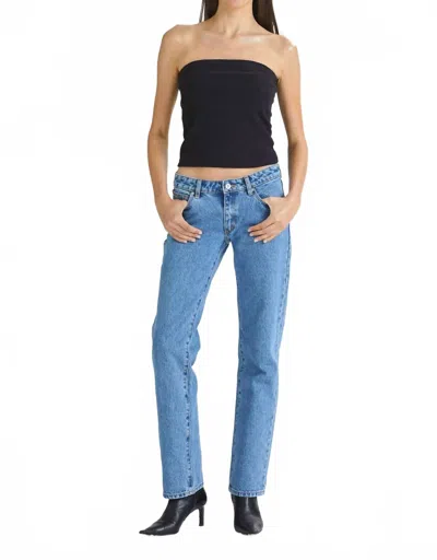 ABRAND JEANS 99 LOW RISE STRAIGHT LEG JEANS IN KATIE