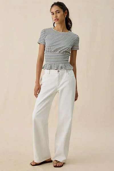 Abrand Jeans 99 Low-rise Baggy Jeans In Porcelain, Women's At Urban Outfitters In White