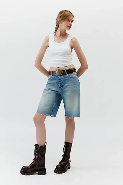 Abrand Jeans A Brand Baggy Denim Jort In Tinted Denim, Women's At Urban Outfitters