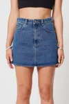 Abrand Jeans Aline Skirt In Reese Wash In Multi