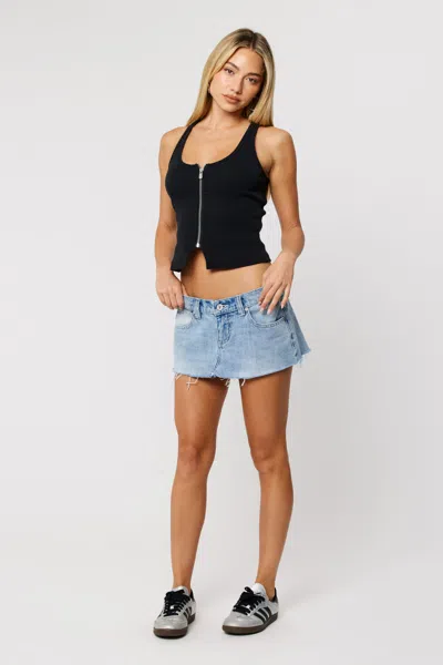Abrand Jeans Au 00 Super Low Mini Skirt Jordan Worn