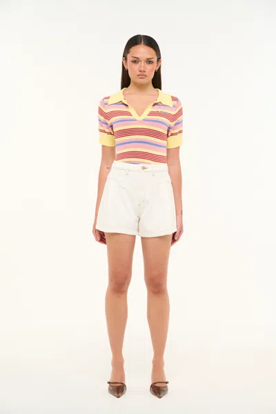 Abrand Jeans Au 94 Pleated Short Porcelain Recycled