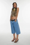 Abrand Jeans Baggy Denim Jort In Indigo, Women's At Urban Outfitters