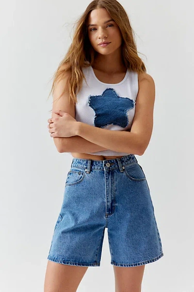 Abrand Jeans Carrie High-waisted Denim Short In Tinted Denim, Women's At Urban Outfitters