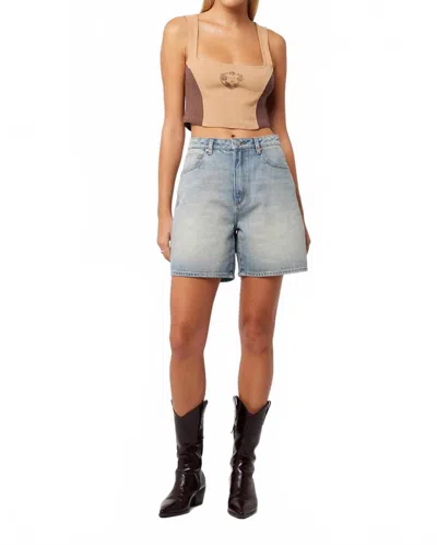 Abrand Jeans Carrie Short In Blue