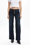 Abrand Jeans Halle 99 Wide Jean In Gigi, Women's At Urban Outfitters In Rinsed Denim