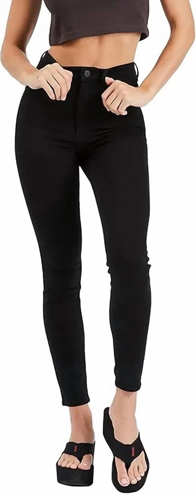 Abrand Jeans High Skinny Ankle Basher Jeans In Black Magic