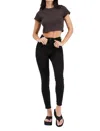 Abrand Jeans High Skinny Ankle Basher Jeans In Black Magic In Multi