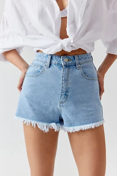 Abrand Jeans High-waisted Relaxed Denim Short In Light Blue, Women's At Urban Outfitters
