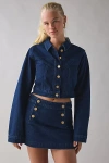 Abrand Jeans Honey Pie Cropped Denim Jacket In Honey Pie, Women's At Urban Outfitters In Blue