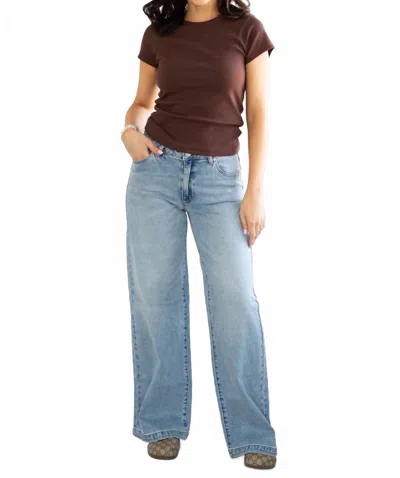 Abrand Jeans Mid & Wide Stevie Jean In Blue