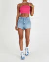Abrand Jeans Slouch Short In Georgia In Multi