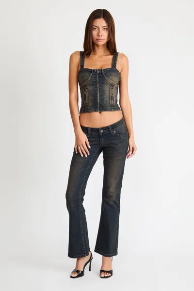 Abrand Jeans Us 00 Super Low Kick Bowie